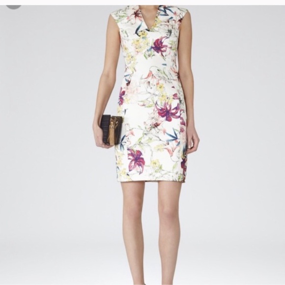 Reiss Floral Shift Onie Sugar Printed Dress - Picture 2 of 9